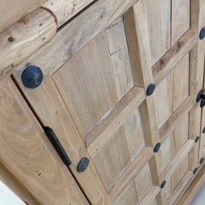 Narni Elm sideboard with metal studs detail