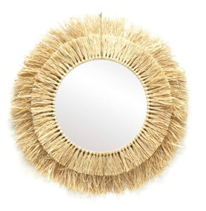 Pimba Raffia mirror