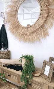 Pimba Raffia mirror